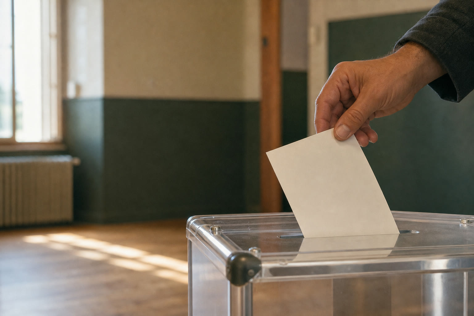 Bulletins de vote préparés pour une élection française